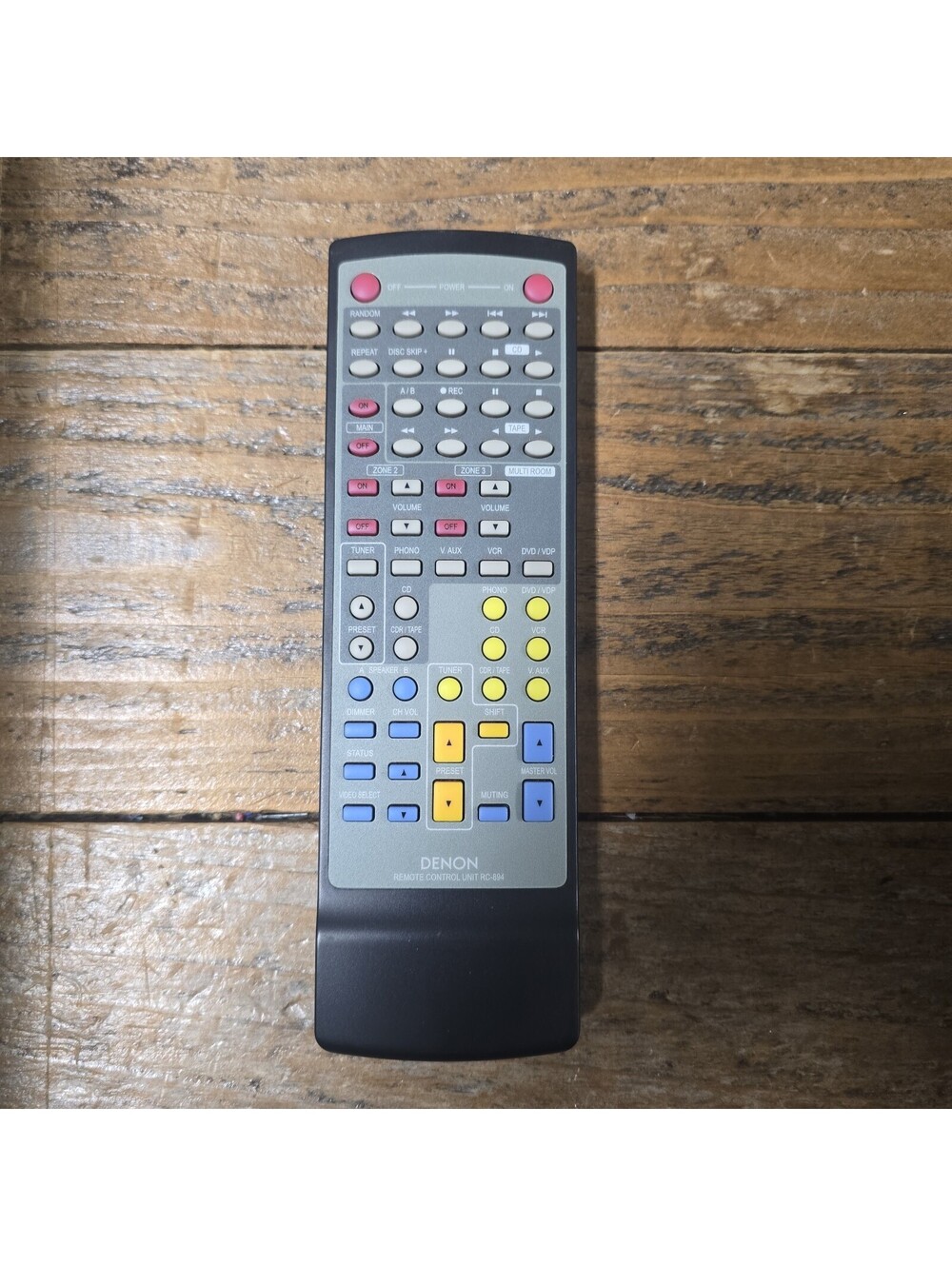 DENON RC-894 ORIGINAL Stereo Receiver REMOTE CONTROL - TESTED (B)